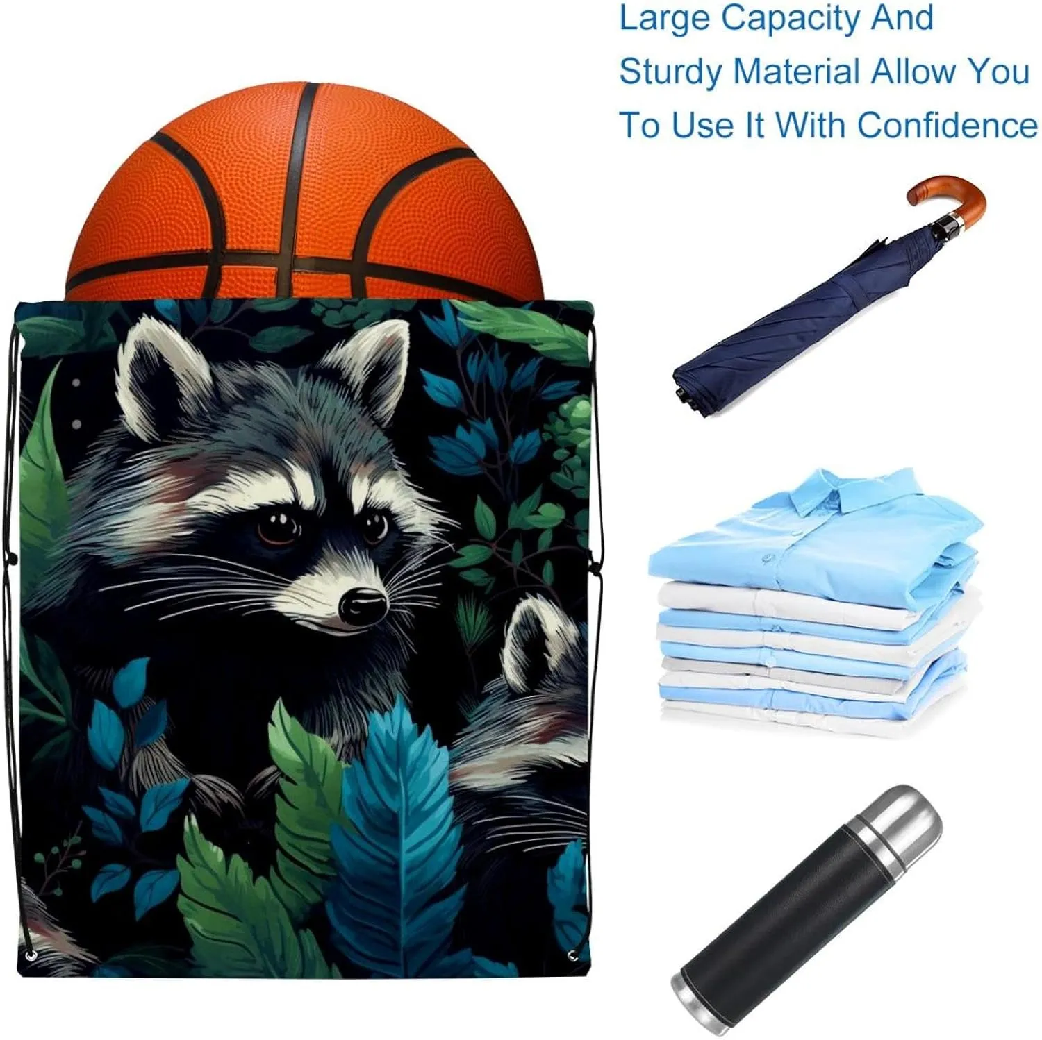 2 Pieces Bear Drawstring Backpack for Party Gym Sport Trip