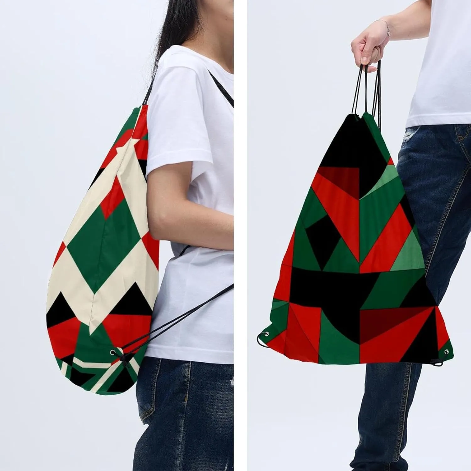 2 Pieces Drawstring Backpacks, Palestine Draw String Back Bag Drawstring Bags for Sports, Gym, Travel, Swimming, Beach