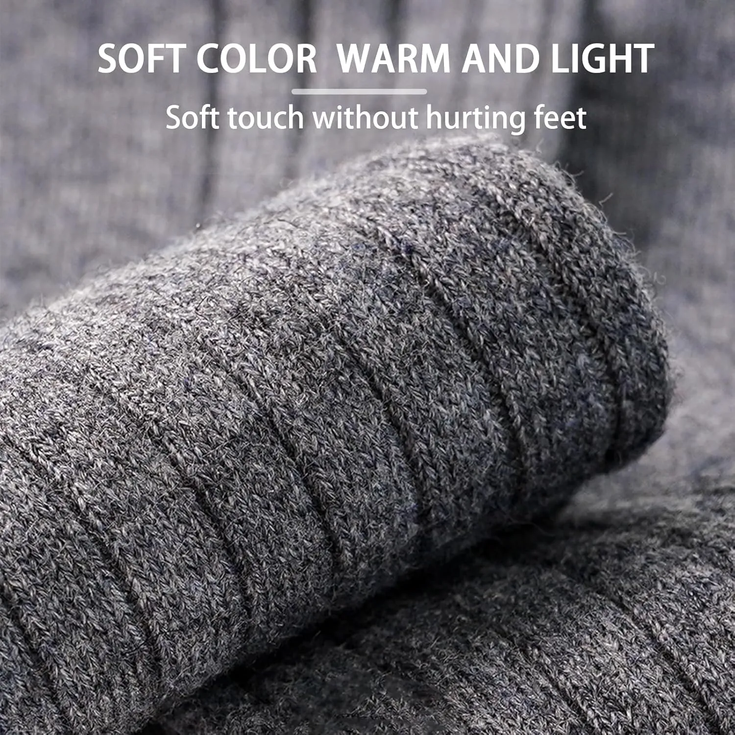 50% Wool   8% Cashmere Mens Lightweight Socks  Soft, Breathable, All-Season Comfort  5 Pairs (Black/Red/Gray)