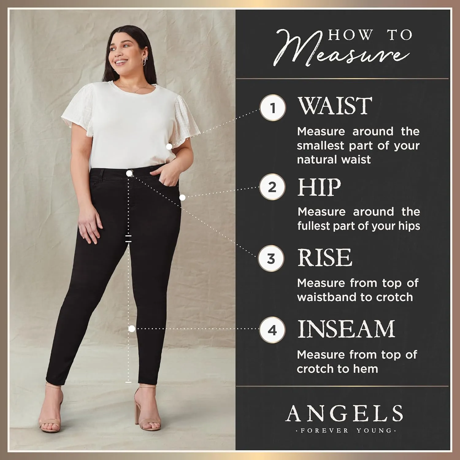Angels Forever Young Women's Everluxe Sculpt Skinny 17" Side Slit Capri