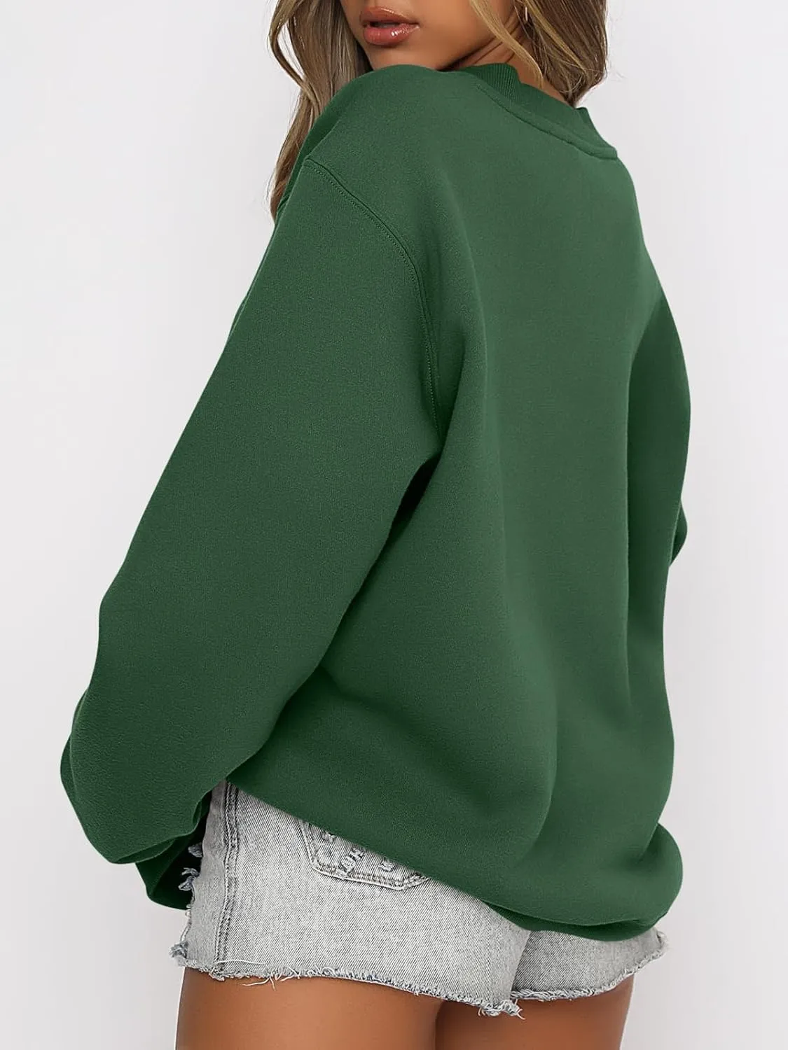 ANRABESS Women's Sweatshirts Crewneck Fleece Oversized Pullover Hoodies Cute Shirts Tops Teen Girls Preppy Clothes 2025