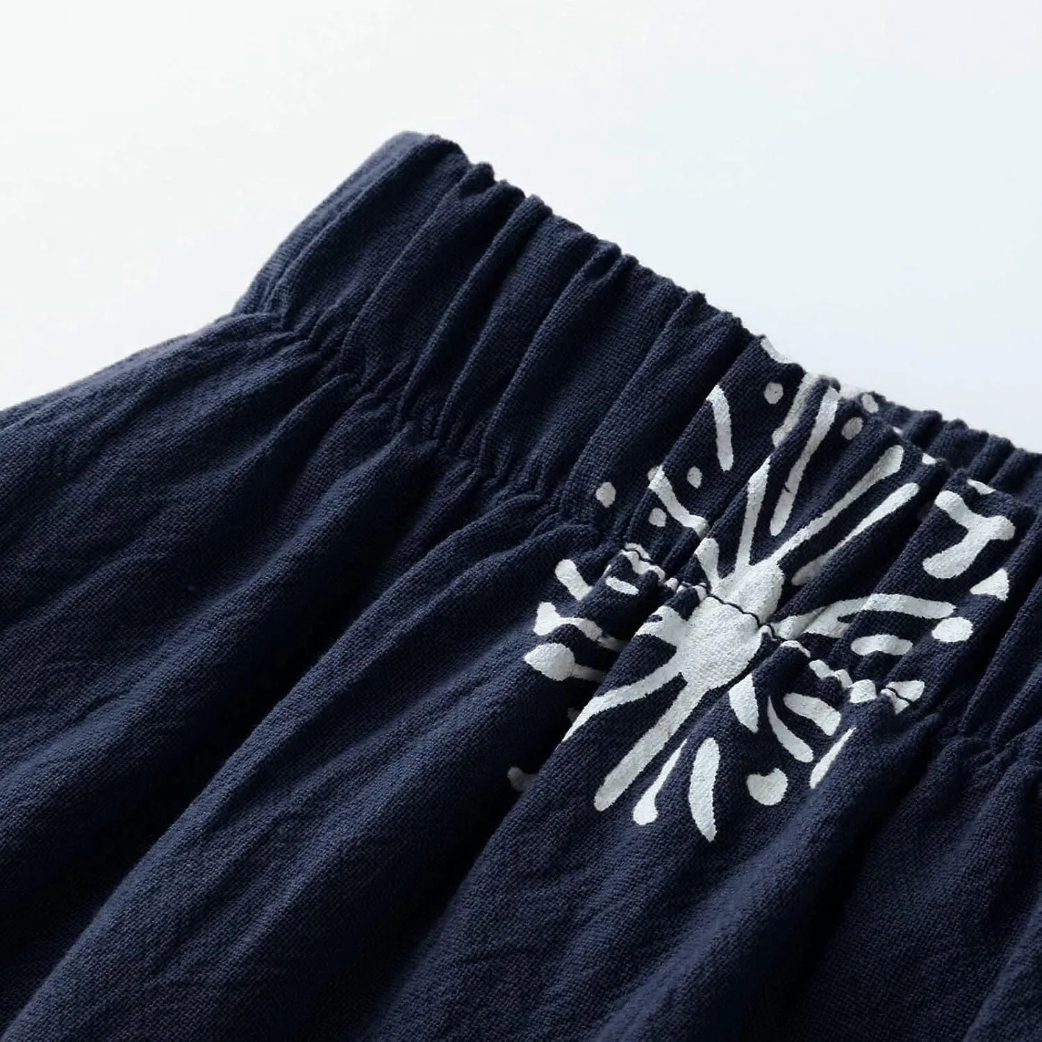 Bengbobar Linen Capri Pants for Women Wide Leg Sweatpants Casual Summer Capri Pants Comfy Baggy Trousers Palazzo Lounge