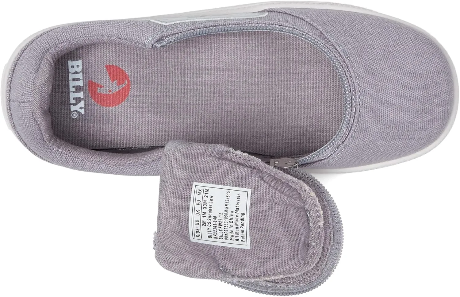 BILLY Footwear CS Sneaker Low Shoes for Kids  Ideal for Little Kids and Big Kids  Canvas Upper  Round Toe