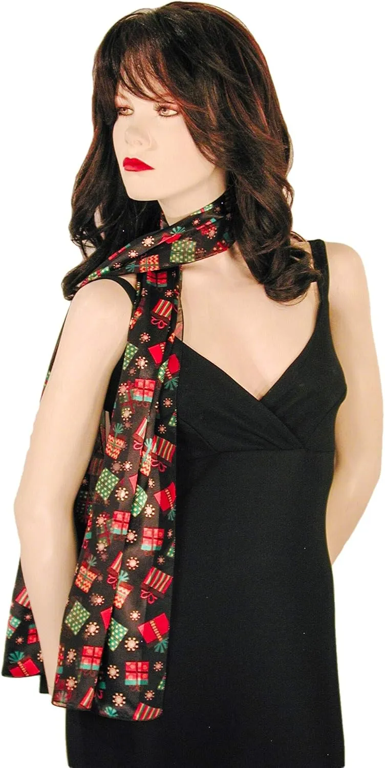 Colorful Gift Boxes Christmas Holiday Scarves with Gift Box Option