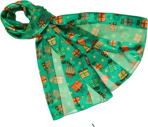 Colorful Gift Boxes Christmas Holiday Scarves with Gift Box Option