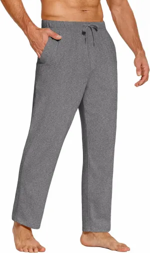 COOFANDY Mens Yoga Sweatpants Casual Open Bottom Pants Lightweight Jogger Track Pants with Pockets
