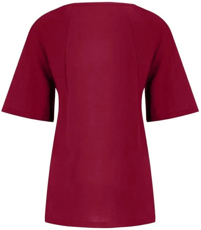 Cotton Linen Shirts Women Crew Neck Short Sleeve Tunic Button Down Blouse Shirt Plus Size Casual Summer T-Shirts Top