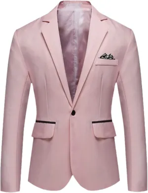 Fashion Business Men's Blazer Jacket Slim Fit Wedding Dress Suit Jackets Groomsman Party Suit Outwear For Man