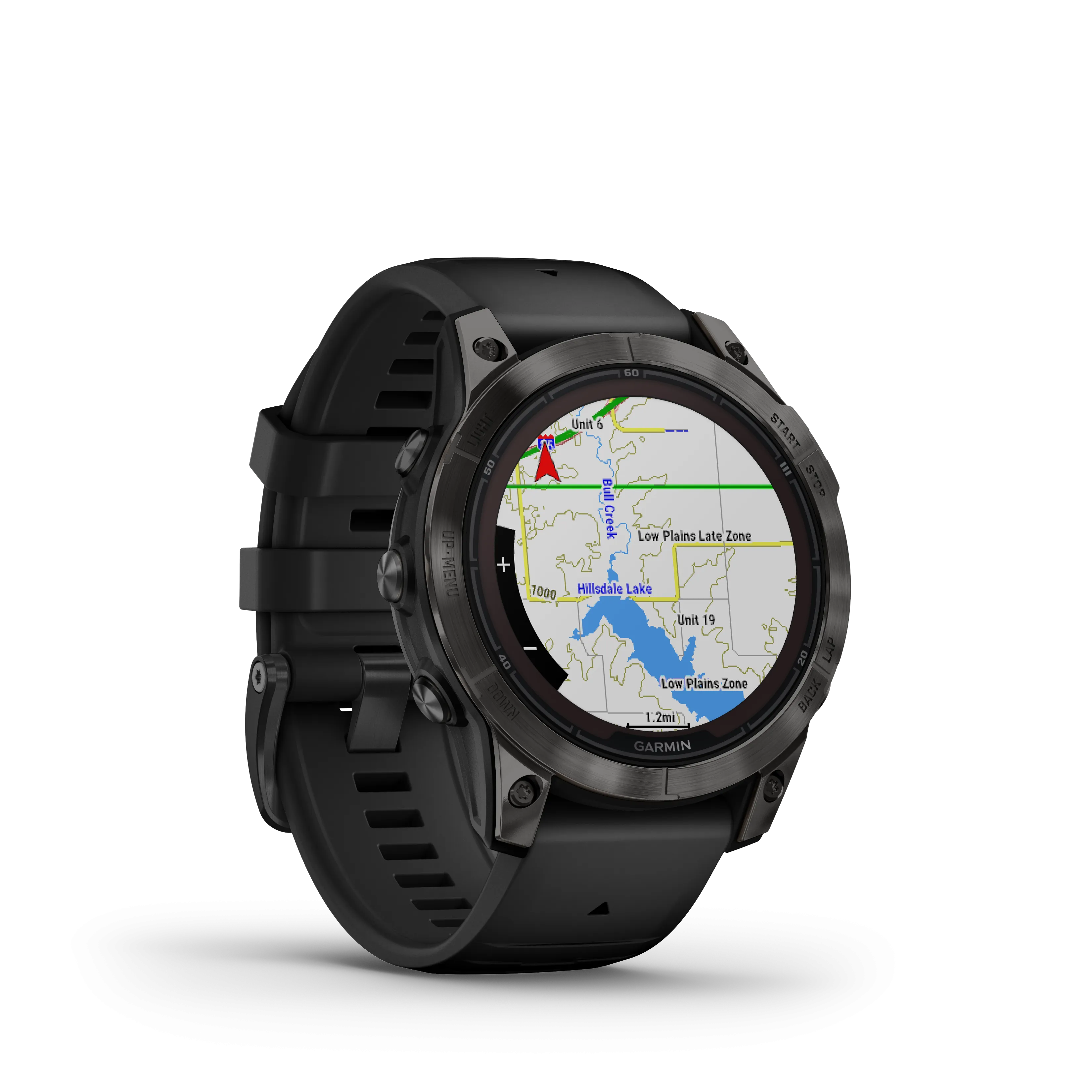Fenix 7 Pro, 47mm, Sapphire Solar Edition - Carbon Grey DLC Titanium With Black Band - 010-02777-11