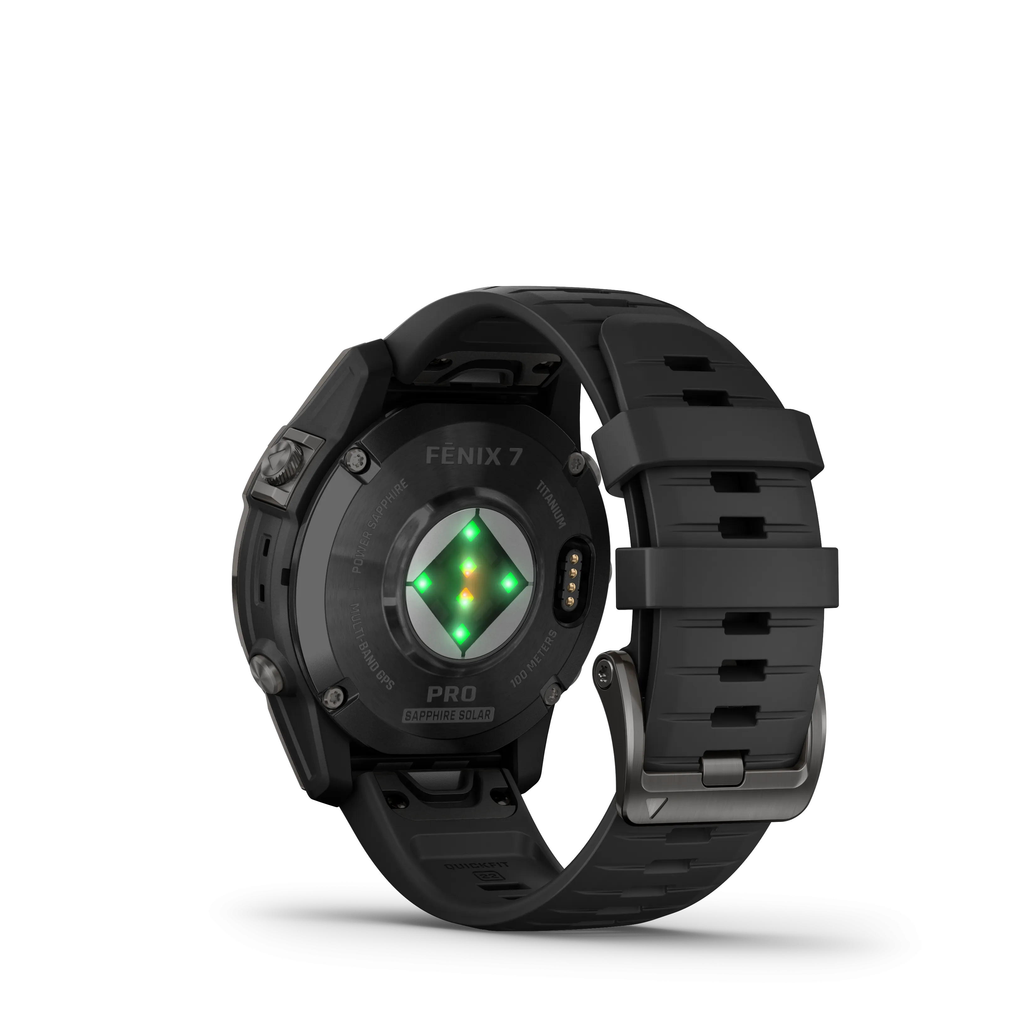 Fenix 7 Pro, 47mm, Sapphire Solar Edition - Carbon Grey DLC Titanium With Black Band - 010-02777-11