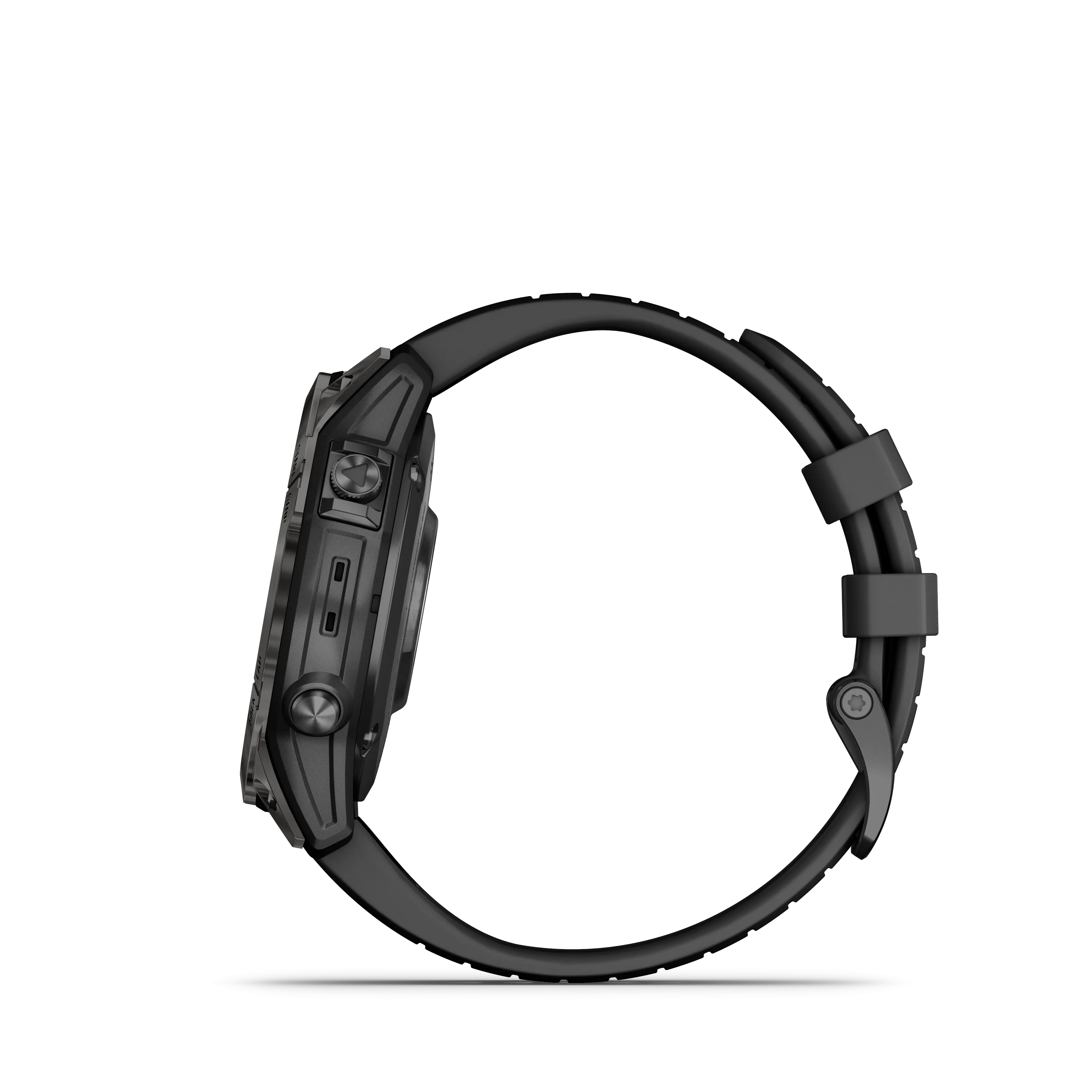 Fenix 7 Pro, 47mm, Sapphire Solar Edition - Carbon Grey DLC Titanium With Black Band - 010-02777-11