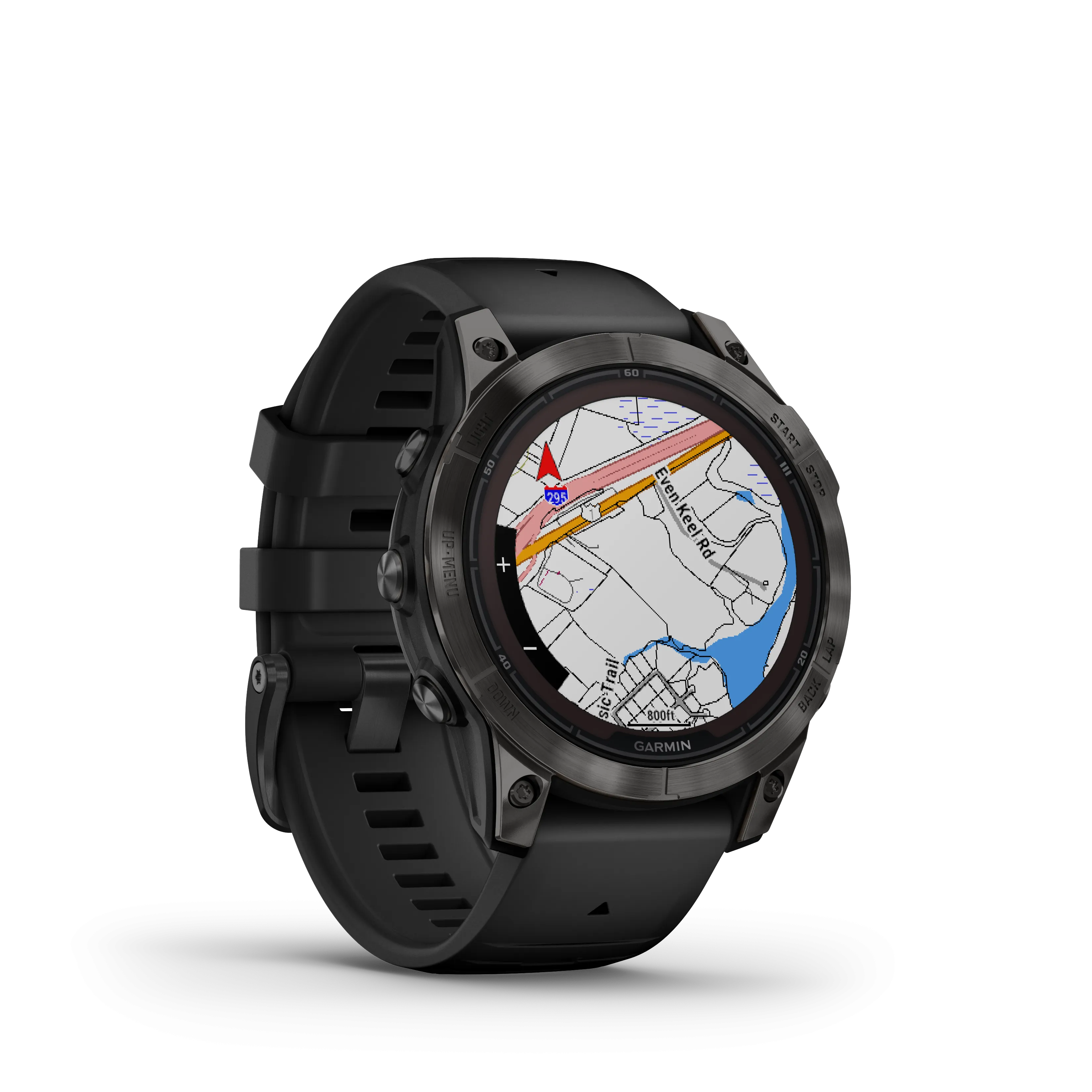 Fenix 7 Pro, 47mm, Sapphire Solar Edition - Carbon Grey DLC Titanium With Black Band - 010-02777-11