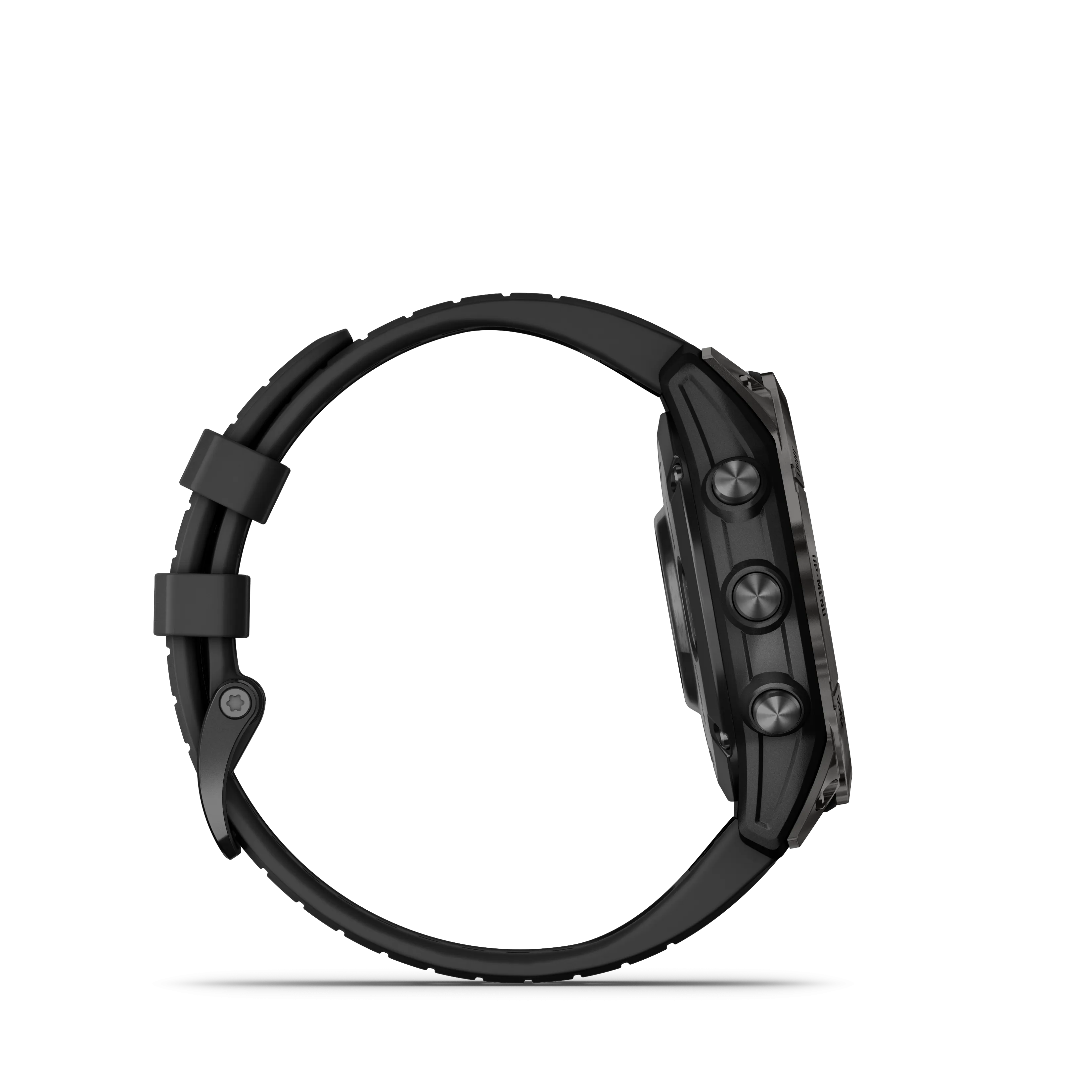 Fenix 7 Pro, 47mm, Sapphire Solar Edition - Carbon Grey DLC Titanium With Black Band - 010-02777-11