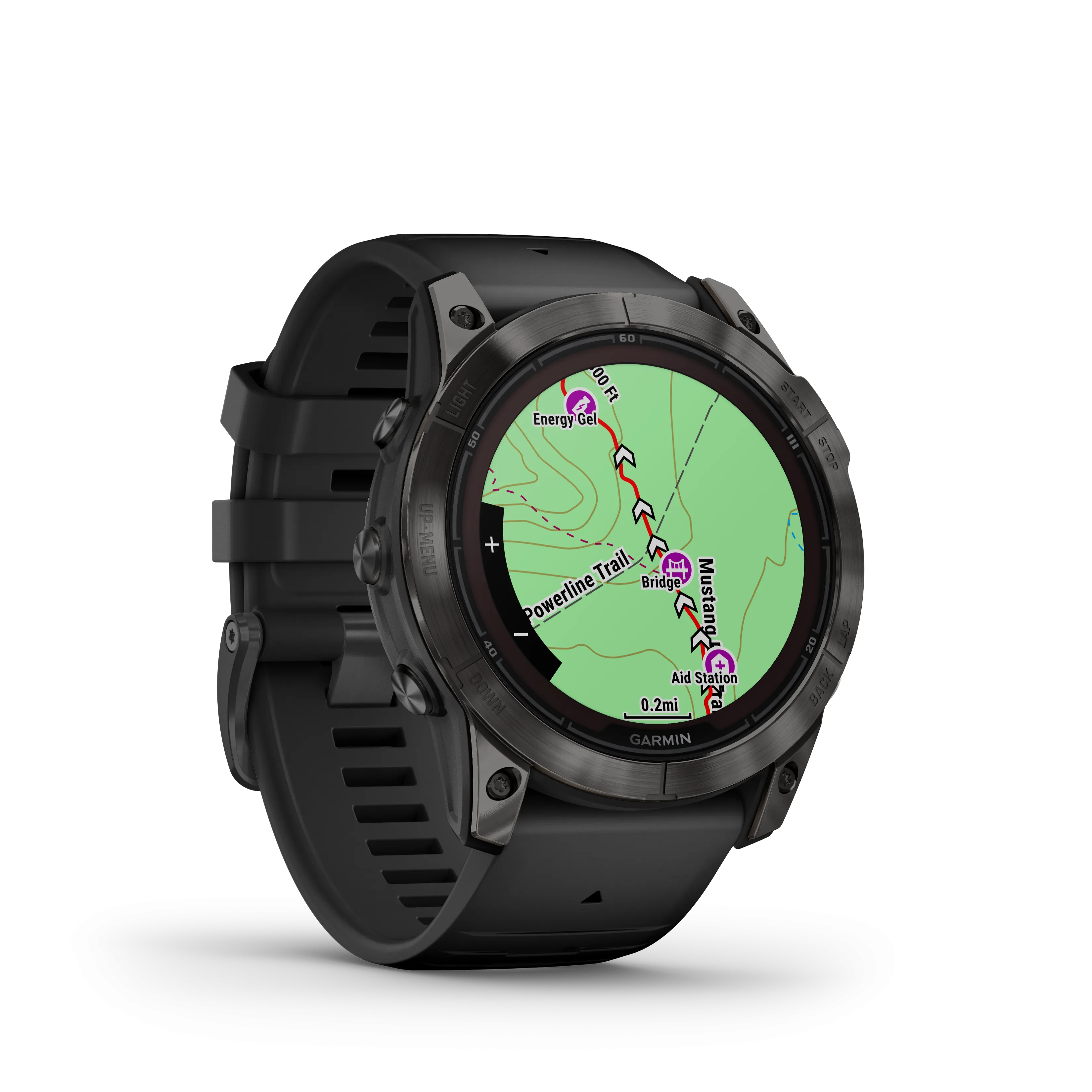 Fenix 7X Pro, 51mm, Sapphire Solar Edition - Carbon Grey DLC Titanium with Black Band - 010-02778-11