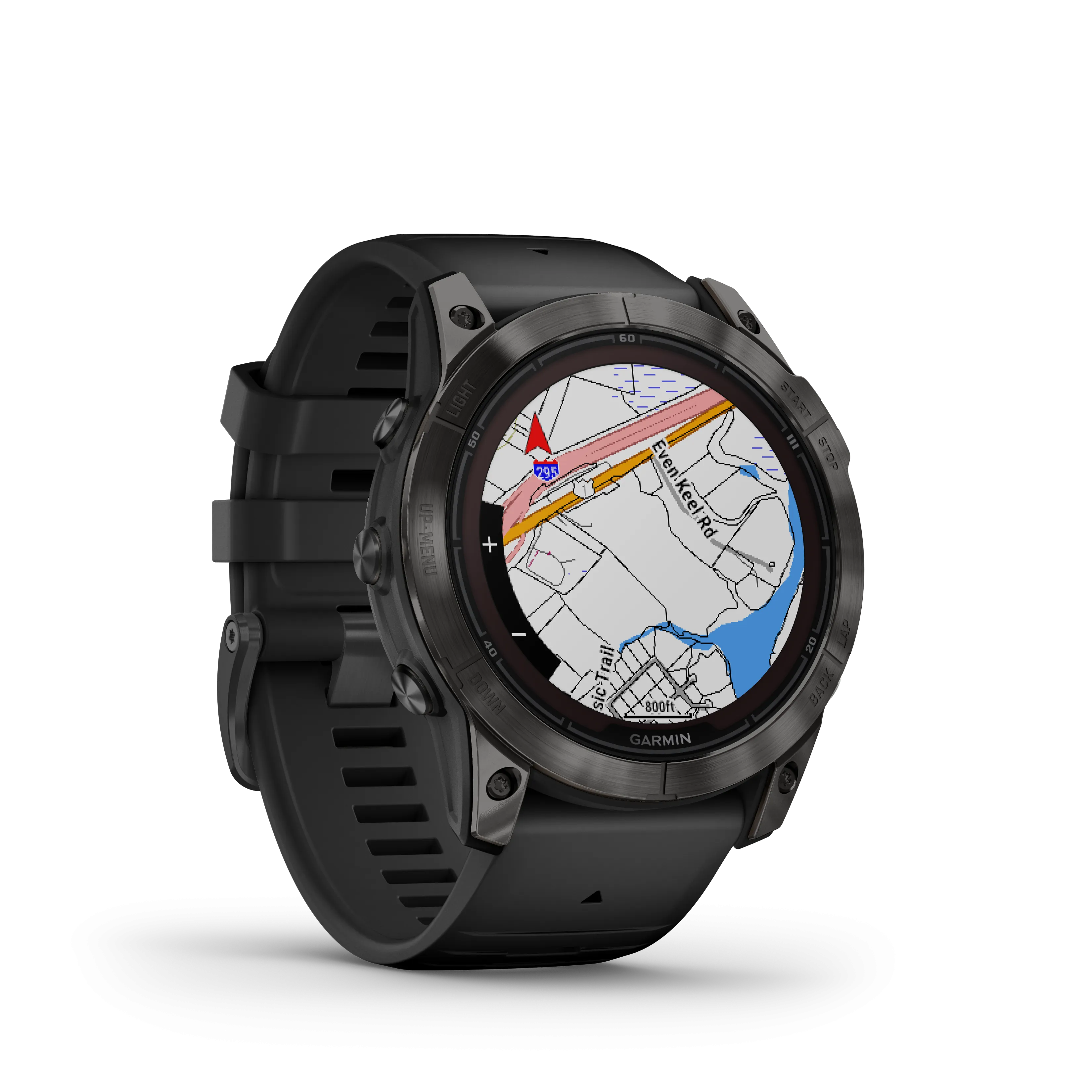 Fenix 7X Pro, 51mm, Sapphire Solar Edition - Carbon Grey DLC Titanium with Black Band - 010-02778-11
