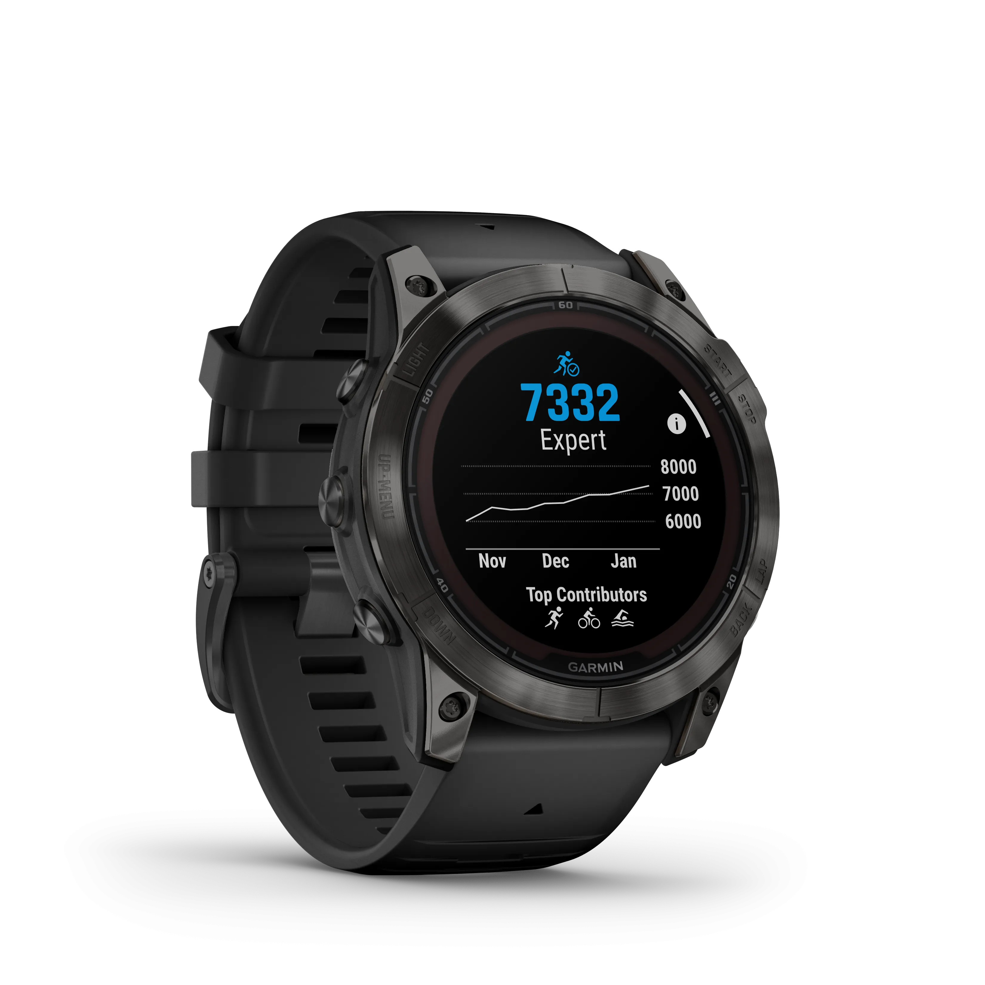 Fenix 7X Pro, 51mm, Sapphire Solar Edition - Carbon Grey DLC Titanium with Black Band - 010-02778-11