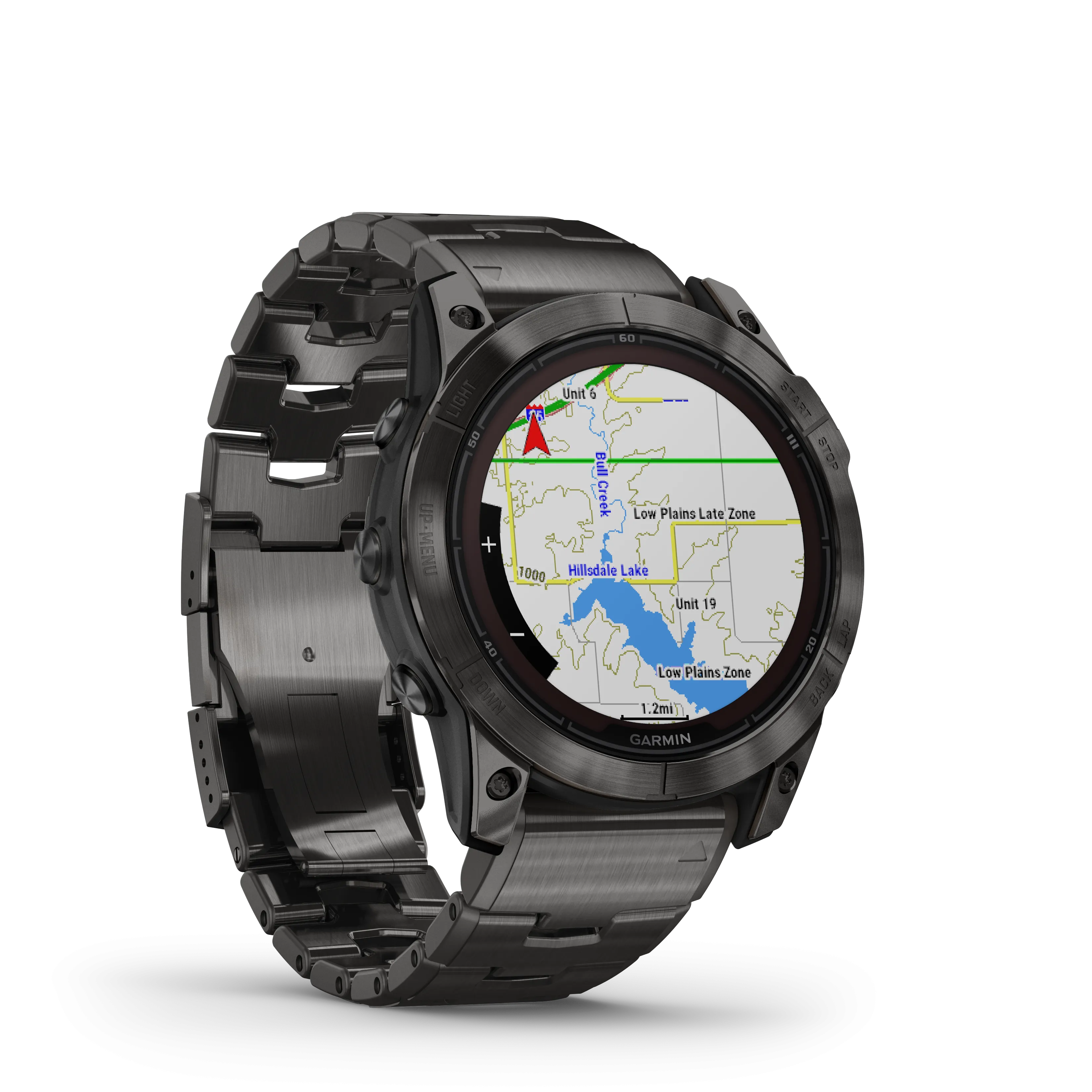 Fenix 7X Pro, Sapphire Solar Edition, 51mm - Carbon Grey DLC Titanium with Vented Titanium Bracelet - 010-02778-30