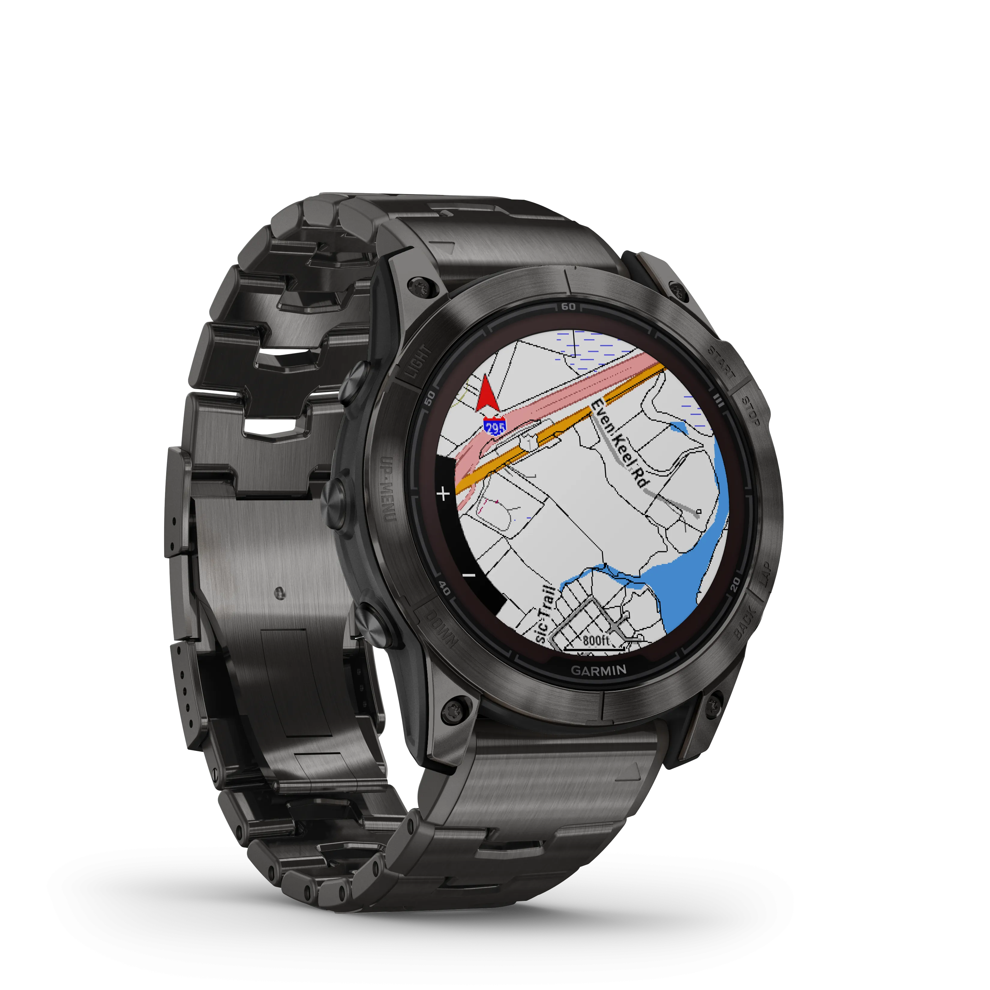 Fenix 7X Pro, Sapphire Solar Edition, 51mm - Carbon Grey DLC Titanium with Vented Titanium Bracelet - 010-02778-30
