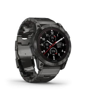 Fenix 7X Pro, Sapphire Solar Edition, 51mm - Carbon Grey DLC Titanium with Vented Titanium Bracelet - 010-02778-30