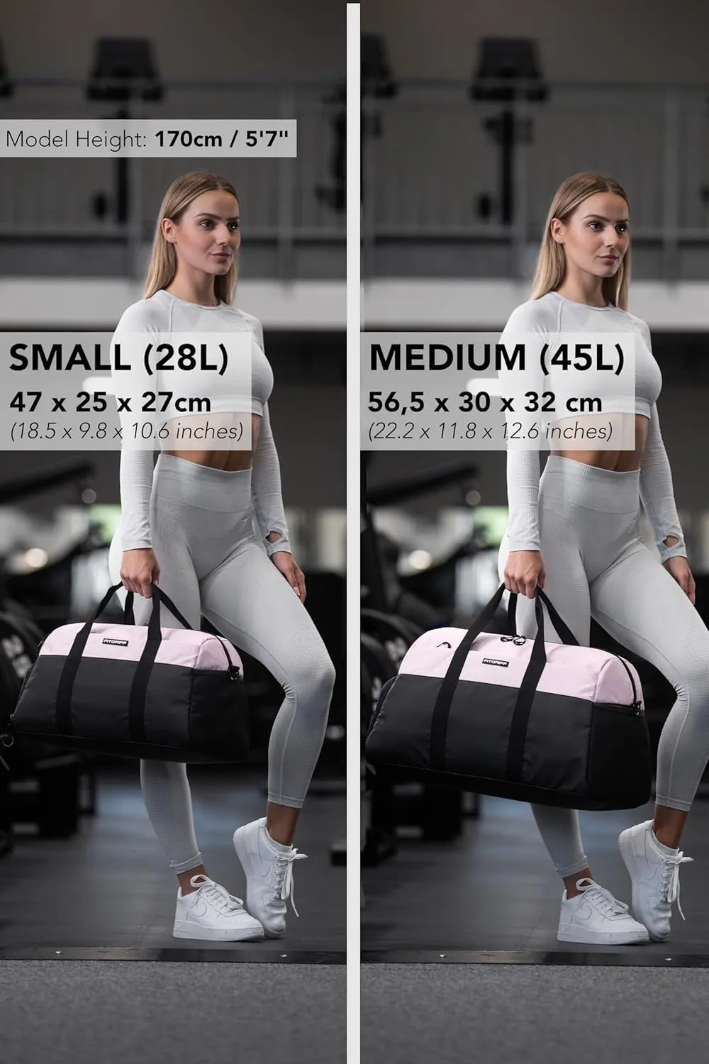 Fitgriff Gym Bag V2 for Men and Women with Shoe & Wet Compartment - Duffle Bag for Travel, Sports, Fitness and Workout