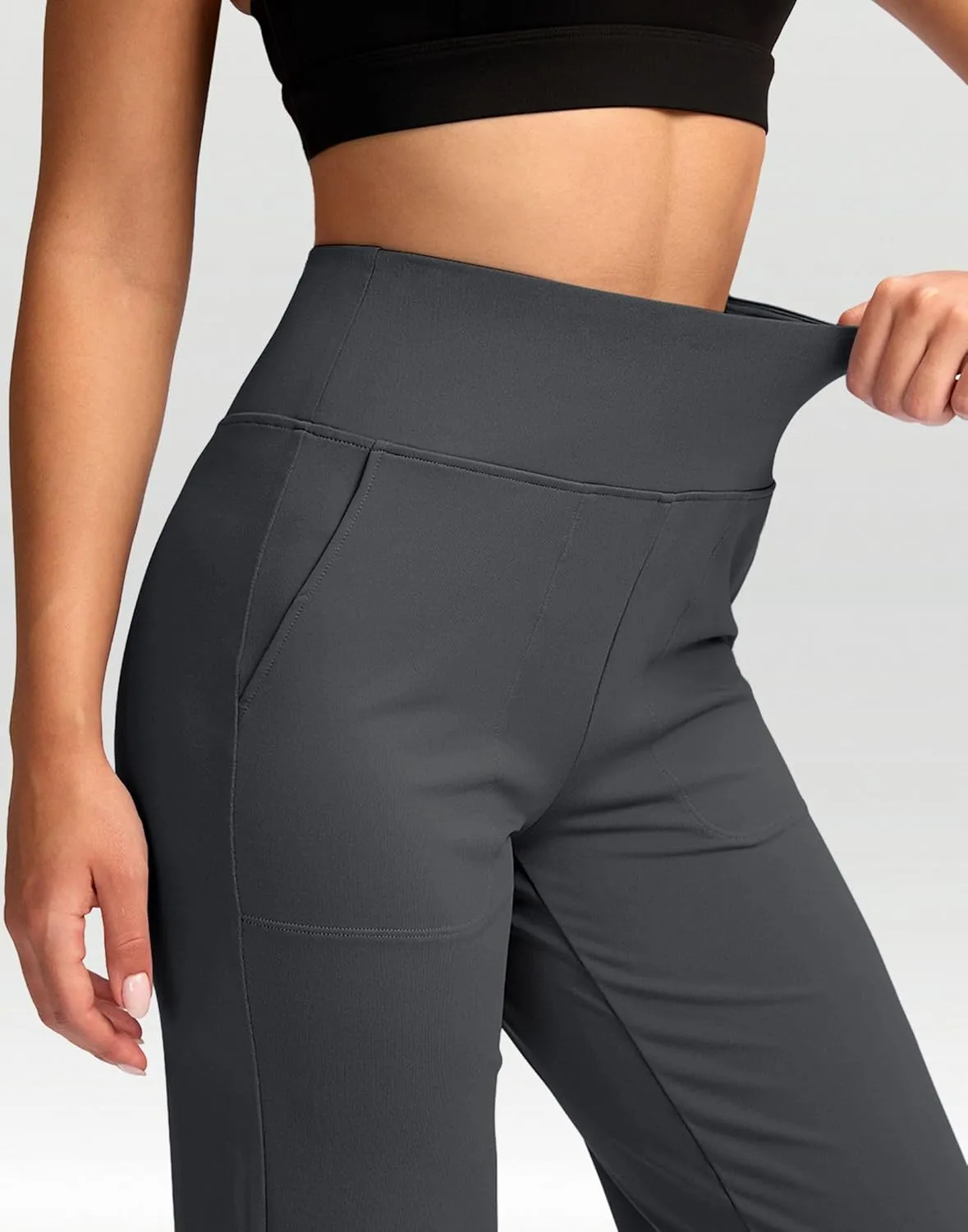 G Gradual Women's Yoga Pants wiht Pockets High Waist Stretch Loose Casual Lounge Sweatpants Petite/Regular/Tall