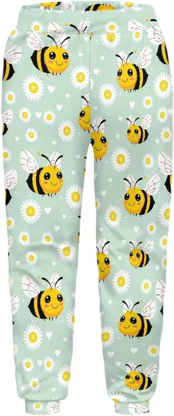 Girls Active Jogger Sweatpants Novelty Casual Boys Athletic Pants