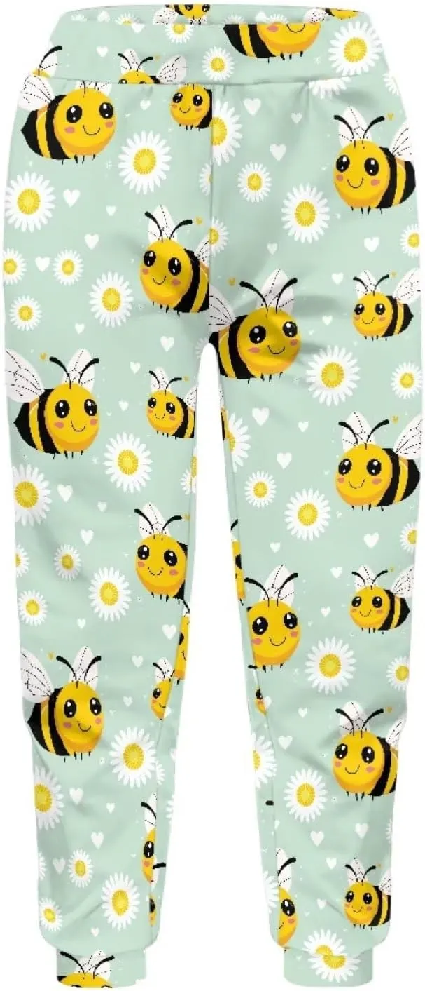 Girls Active Jogger Sweatpants Novelty Casual Boys Athletic Pants