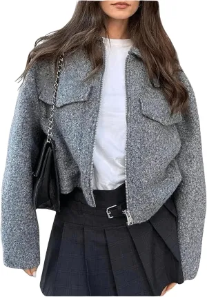 GORGLITTER Women's Pearls Decor Raw Trim Open Front Cardigan Long Sleeve Drop Shoulder Sweater