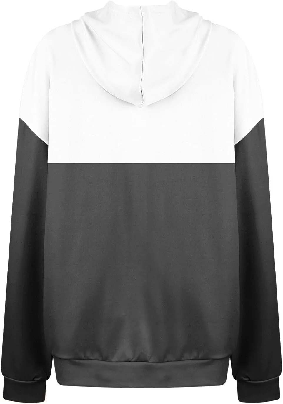 Hoodies for Women Casual Long Sleeve Color Block Tops Oversized Sweatshirts Cute Loose Fitted Pullover with Pockets