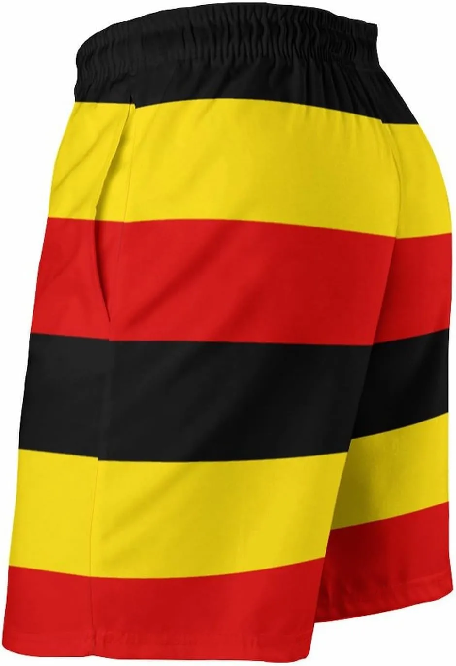 Jamaica Flag Mens Shorts Casual Classic Fit Workout Beach Shorts Quick Dry with Elastic Waist and Pockets