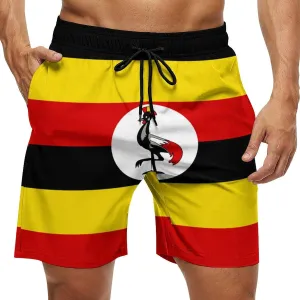 Jamaica Flag Mens Shorts Casual Classic Fit Workout Beach Shorts Quick Dry with Elastic Waist and Pockets