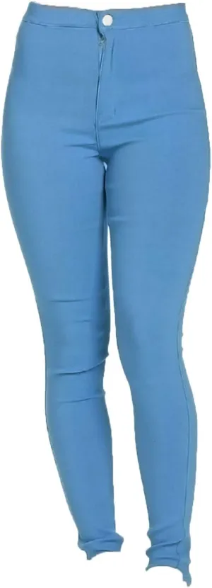 Jean Leggings for Women High Waist Slim Fit Skinny Leg Pull on Jeans Classic Stretch Wash Tapered Denim Pants