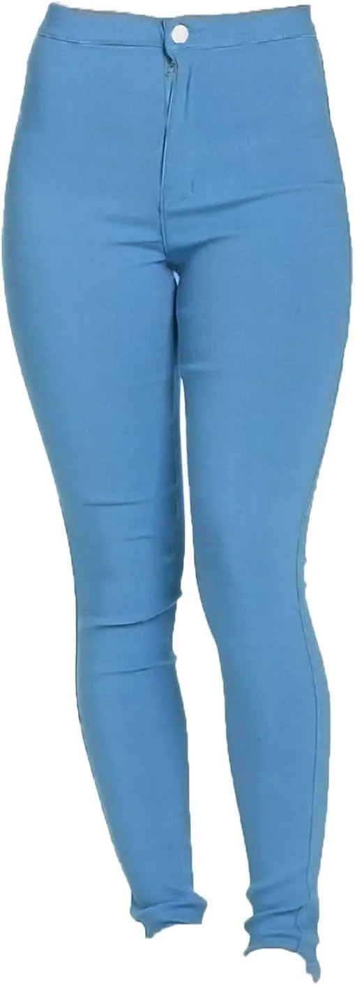 Jean Leggings for Women High Waist Slim Fit Skinny Leg Pull on Jeans Classic Stretch Wash Tapered Denim Pants