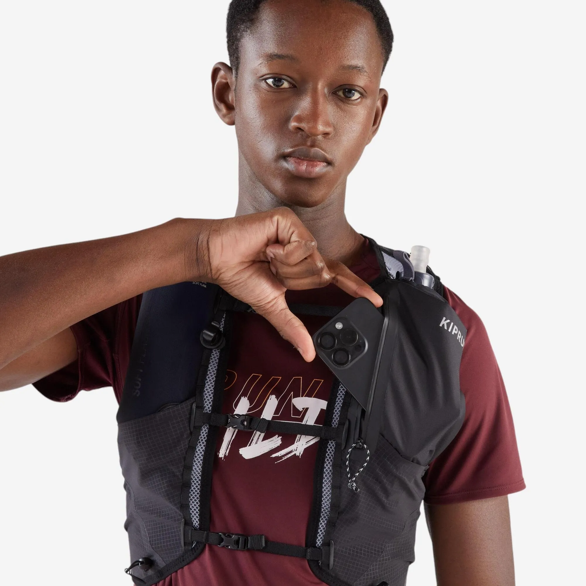 Kiprun 10L Running Hydration Vest -  1L Water Bladder Included