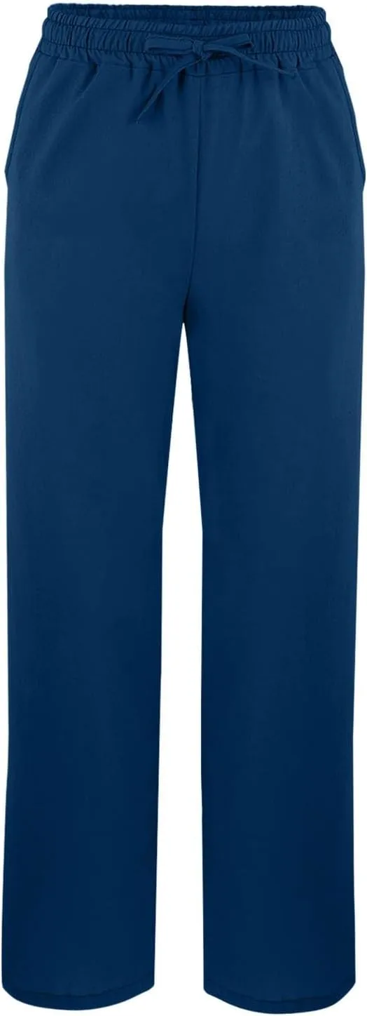 Linen Pants for Women 2025 Summer Drawstring Straight Leg Cropped Lounge Pant Casual Loose Lightweight Beach Trousers