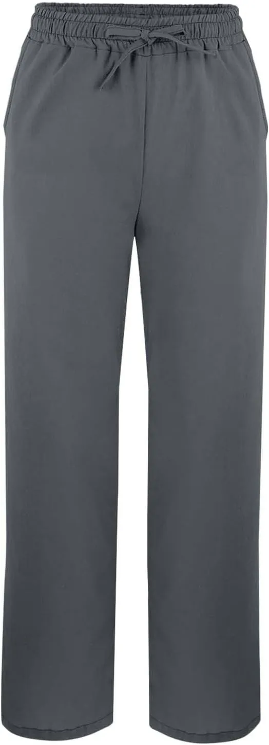 Linen Pants for Women 2025 Summer Drawstring Straight Leg Cropped Lounge Pant Casual Loose Lightweight Beach Trousers