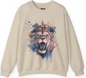 Lion Sweatshirt, Boyfriend Gift, Crewneck, Matching Sneaker Shirt, Dad Birthday, Unisex Jumper, Heavy Blend, Gift for Him