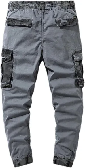 Mens Cargo Pants Multi Pocket Causal Pants Men Streetwear Joggers Camo1 Cotton Trousers Men Elastic Waist Pant
