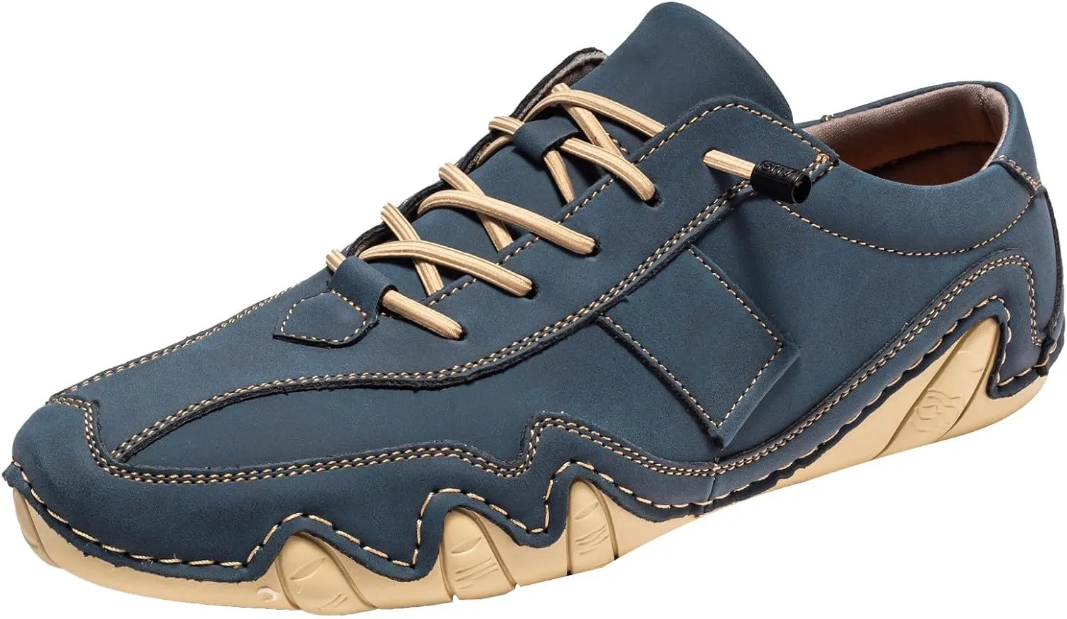 Mens Low Top Sneakers Solid Color Lace-up Casual Breathable Soft Walking Running Shoes Comfortable Tennis Shoes Non Slip Summer Spring Barefoot Shoe