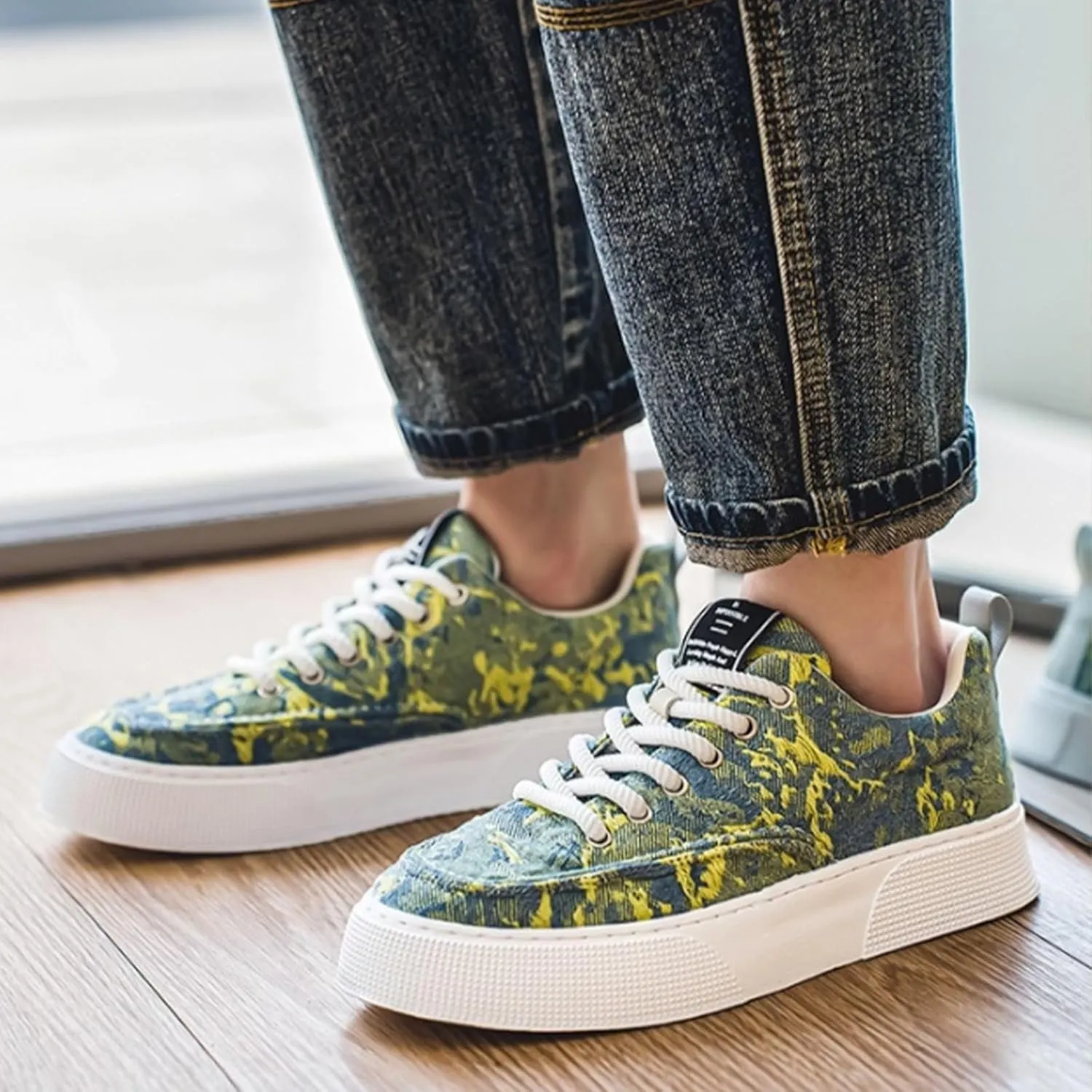 Mens Slip On Sneakers Wide Width Non Slip Shoes Mules for Women Flats Comfortable & Lightweight Loafers for Women Wide Womens Sneakers Wide Width