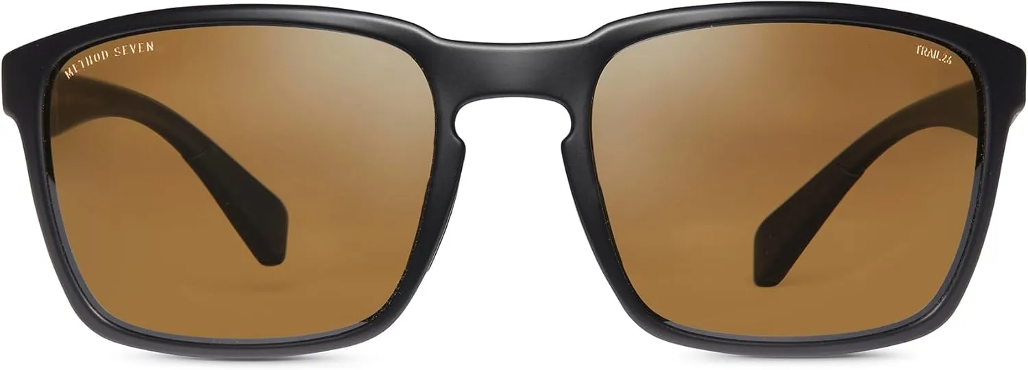 Method Seven Silverton TRAIL26 Sunglasses for Trail Runners (Matte Black)