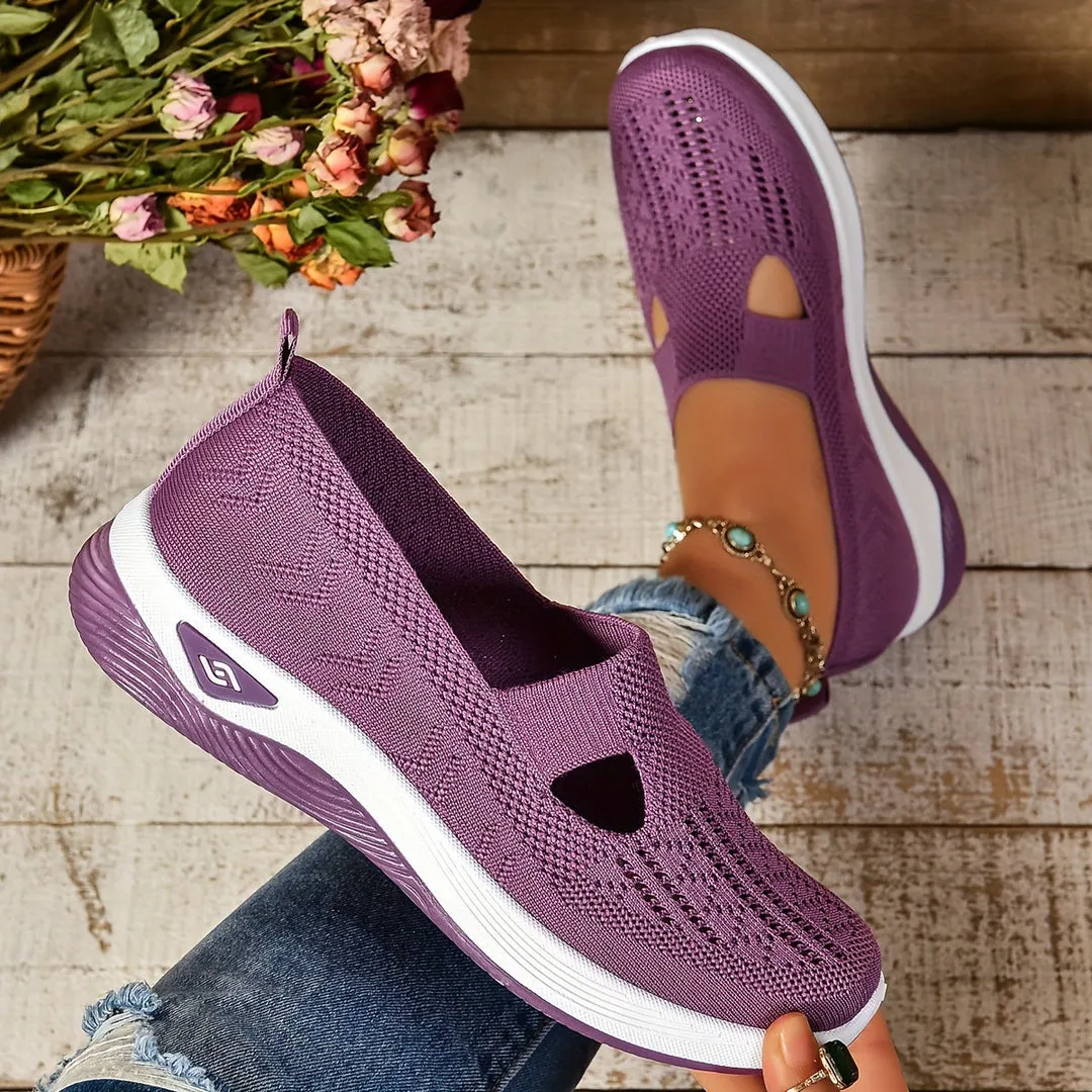 Molly | Womens Slip-On Knit Sneakers