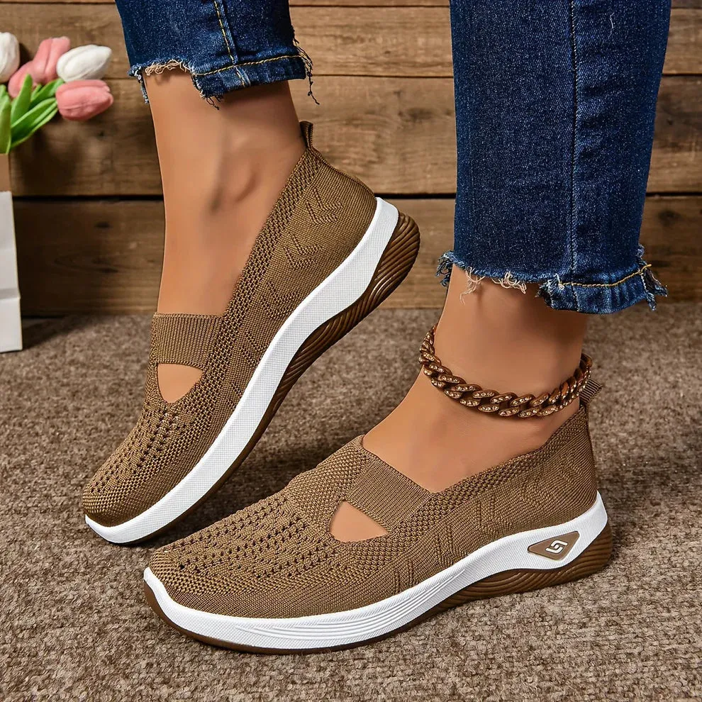 Molly | Womens Slip-On Knit Sneakers