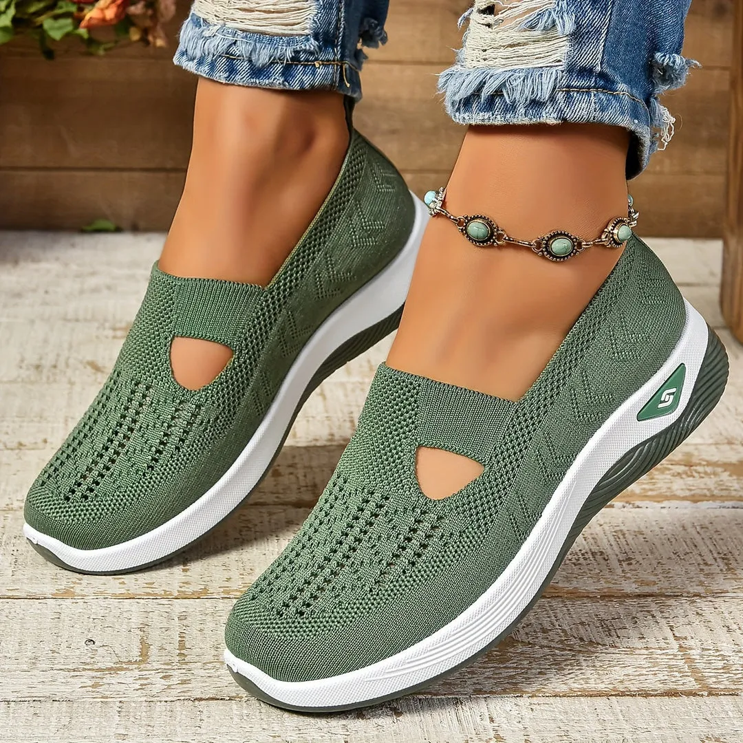 Molly | Womens Slip-On Knit Sneakers
