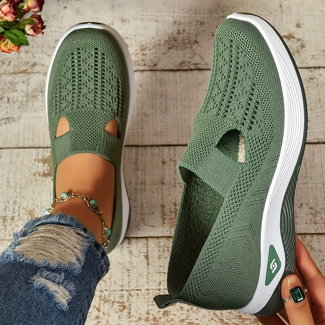 Molly | Womens Slip-On Knit Sneakers