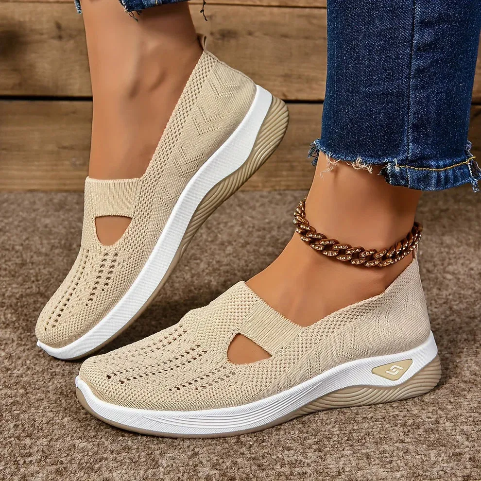 Molly | Womens Slip-On Knit Sneakers