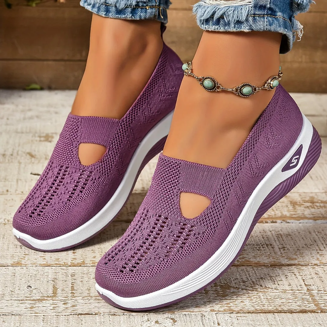 Molly | Womens Slip-On Knit Sneakers