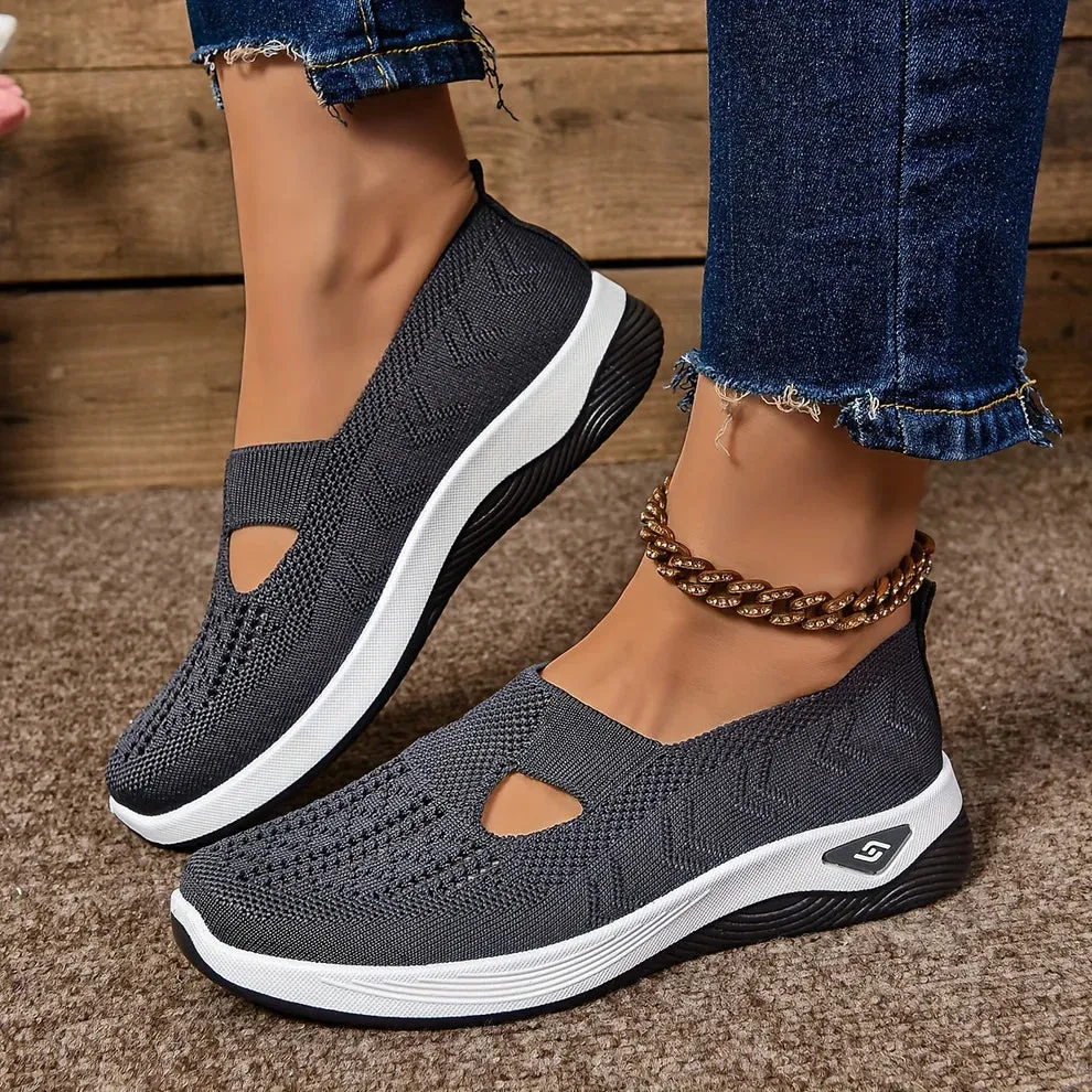 Molly | Womens Slip-On Knit Sneakers