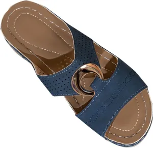 Orthopedic Sandals for Women 2025 Spring Platform Sandal Fashion Wedges Slip On Flip Flops Casual Comfortable Open Toe Dressy Summer Beach Shoes for Vacation