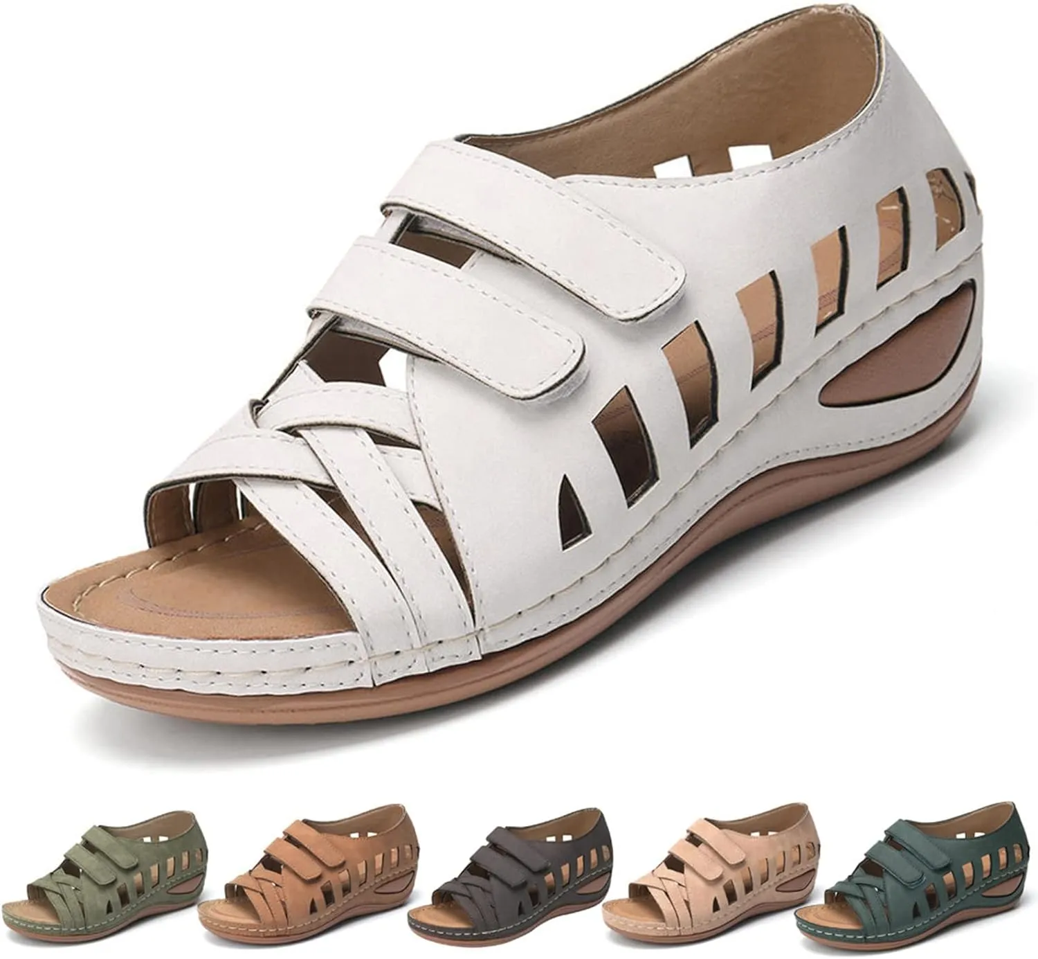 Orthotic Sandals for Women with Arch Support Flip Flops with Arch Support Comfortable Wedge Sandals Walking All Day Sandals Orthopedic for Women